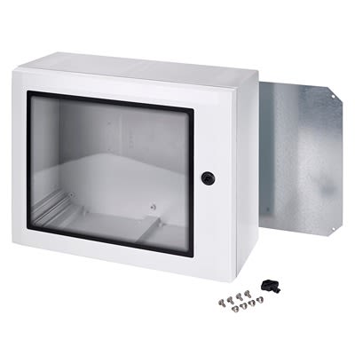 Fibox ARCA Series White Polycarbonate General Purpose Enclosure, IP65, IK08, Grey Lid, 300 x 200 x 150mm [ARCA 203015W No MP]; 288-0940