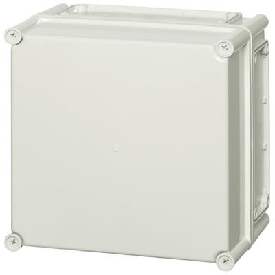 Fibox EKO Series Grey Polycarbonate General Purpose Enclosure, Grey Lid, 280 x 280 x 30mm [EKO 30-G-2FSH cover]; 288-0976