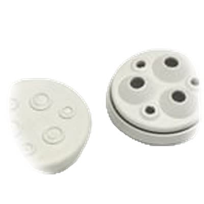 Fibox MFM Series White EPDM Cable Gland, M50 Thread, 8mm min., 12mm max., IP67 [MFM 8-12]; 288-1015