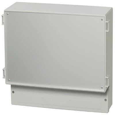 Fibox PC Series Light Grey Polycarbonate General Purpose Enclosure, IP65, IK07, Grey Lid, 383 x 316 x 134mm [PC 36/31-C3 enclosure]; 288-1044