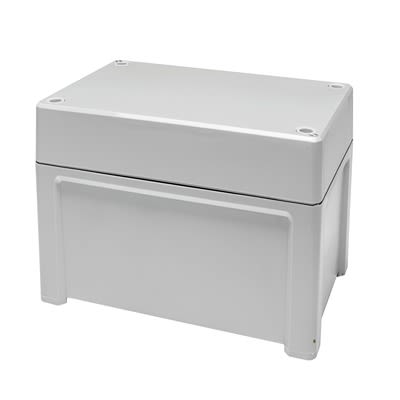 Fibox TPC Series Light Grey Polycarbonate General Purpose Enclosure, IP65, IK07, IK08, Grey Lid, 201 x 163 x 99mm [TPC 201610T enclosure]; 288-1068