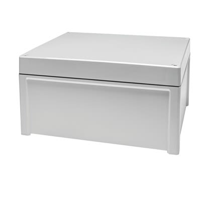 Fibox TPC Series Light Grey Polycarbonate General Purpose Enclosure, IP65, IK07, IK08, Grey Lid, 344 x 289 x 117mm [TPC 342912 enclosure]; 288-1073