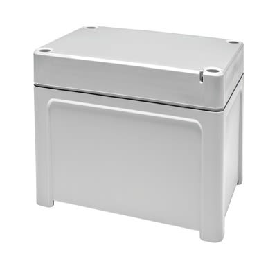 Fibox TPCM Series Light Grey Polycarbonate General Purpose Enclosure, IP65, IK07, IK08, Grey Lid, 130 x 95 x 65mm [TPCM 131007 enclosure]; 288-1077