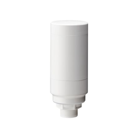 Patlite LR Series Signal Tower, 1 Lights, 24 V dc, Nut Mounted [LR6-02WCNW+FB295]; 288-1086