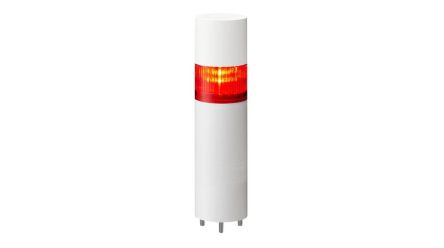 Patlite LR Series Multicolour Buzzer Signal Tower, 1 Lights, 24 V dc, Direct Mount [LR6-102WMBW-R+FB295]; 288-1091
