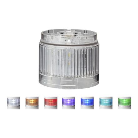 Patlite LR6 Series Clear Light Module for Use with Signal Tower, LED Bulb, DC, IP65 [LR6-E-MZ+FB295]; 288-1116