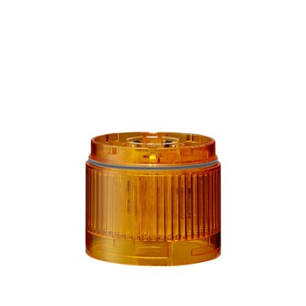 Patlite LR6 Series Amber Light Module for Use with Signal Tower, LED Bulb, DC, IP65 [LR6-E-Y+FB295]; 288-1119