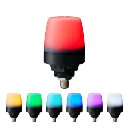 Patlite NE Series Multicolour Multiple Effect Beacon, 24 V dc, Nut Mounted, LED Bulb, IP65 [NE-ILTN-M]; 288-1124
