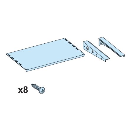 Schneider Electric PrismaSeT G Series Sheet Steel Canopy for Use with PrismaSeT PrismaSeT G Enclosure, 600 x 305mm [LVS08386]; 288-1251