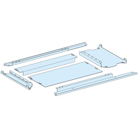 Schneider Electric PrismaSeT P Series Sheet Steel Gland Plate for Use with PrismaSeT PrismaSeT P Cubicle, 800 x 400mm [LVS08497]; 288-1271