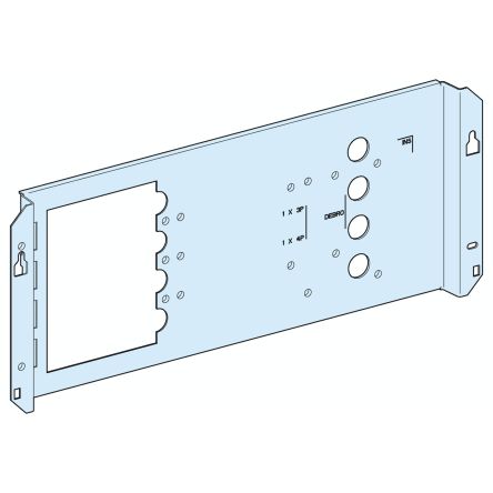 Schneider Electric PrismaSeT G Series Sheet Steel Mounting Plate for Use with PrismaSeT PrismaSeT G Enclosure, 600 x [LVS03032]; 288-1571