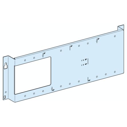 Schneider Electric PrismaSeT G Series Sheet Steel Mounting Plate for Use with PrismaSeT PrismaSeT G Enclosure, 600 x [LVS03041]; 288-1574