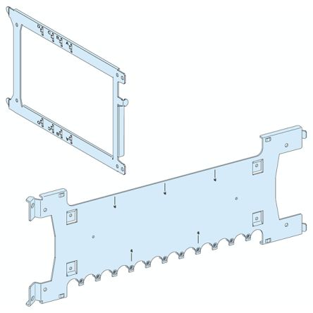 Schneider Electric PrismaSeT P Series Sheet Steel Mounting Plate for Use with PrismaSeT PrismaSeT P Cubicle, 603 x 202 [LVS03423]; 288-1660