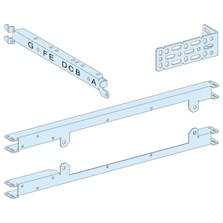 Schneider Electric PrismaSeT P Series Sheet Steel Mounting Plate for Use with PrismaSeT G enclosure, PrismaSeT P [LVS03457]; 288-1668