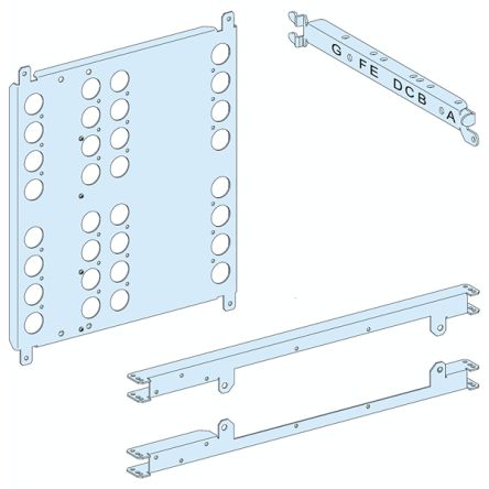 Schneider Electric PrismaSeT P Series Sheet Steel Mounting Plate for Use with PrismaSeT G enclosure, PrismaSeT P [LVS03458]; 288-1669