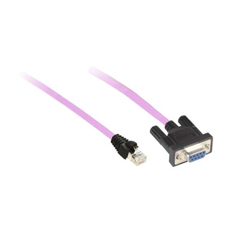 Schneider Electric TCS Series Connecting Cable for Use with GT/GK with Control, Magelis XBT GC, Modicon LMC058, Modicon [TCSCCN4F3M3T]; 288-2222