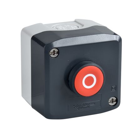 Schneider Electric Spring Return Control Station Switch - SPDT, Polycarbonate, Red, O, IP66, IP69, IP69K [XALD112E]; 288-2266