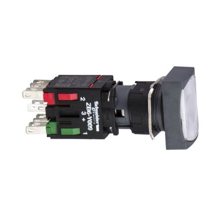 Schneider Electric Harmony XB6 Series Illuminated Push Button Switch, Slow Break, 16mm Cutout, 12 → 24V ac/dc, IP65 [XB6DW1B5B]; 288-2288