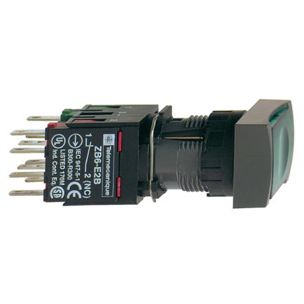 Schneider Electric Harmony XB6 Series, Spring Return, Emergency Stop Push Button Head 16mm Diameter [XB6DW3B5B]; 288-2289