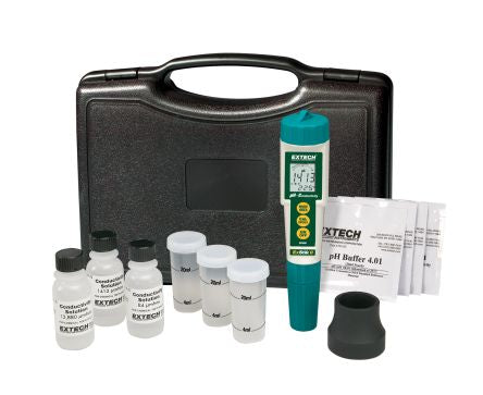 Extech EC510 pH Meter, ±0.01pH Accuracy, 0.01pH Resolution, 14pH Max, 90 °C Max [EC510]; 288-2302