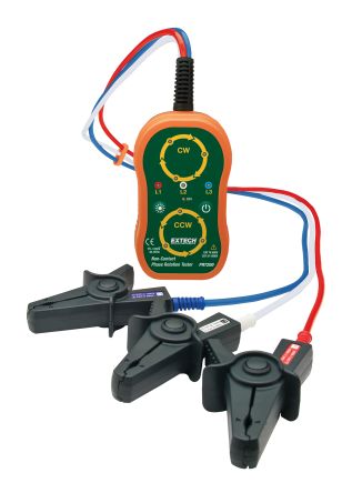 Extech PRT200 Phase Rotation Tester, CAT IV, 65Hz Max, 1000V ac Max [PRT200]; 288-2314
