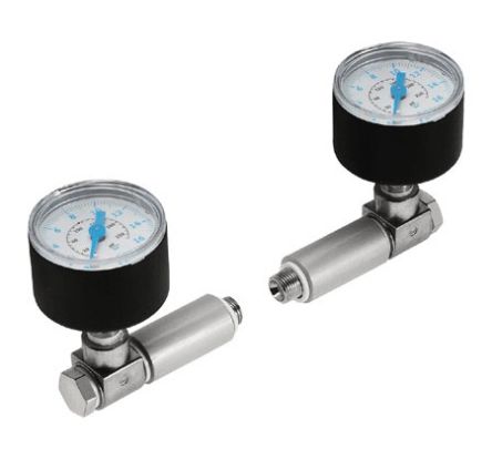 Festo G 1/4 Analogue Bourdon tube pressure gauge 10bar 40mm Outside Diameter [DPA-100-10-MA-SET]; 288-2471
