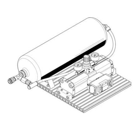 FestoDPA Pneumatic Booster Regulator, KD4, QS-12, Silencer [DPA-63-16-CRVZS20]; 288-2497