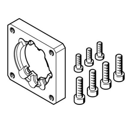 Festo EAMF Series Flange for Use with Electric Drives,529942 [EAMF-A-44A/B-55A]; 288-2575