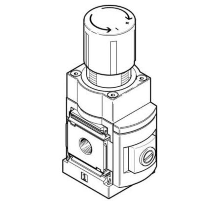 Festo MS Threaded Regulator, G 1/4 [MS6-LRP-1/4-D7-A8-Z]; 288-2726