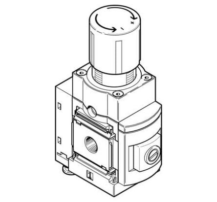 Festo MS Threaded Regulator, G 1/2 [MS6-LRPB-1/2-D4-A8]; 288-2732
