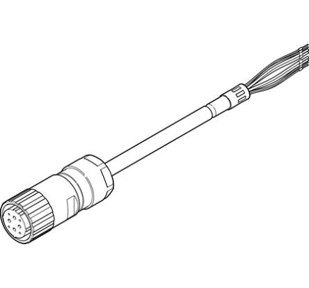 Festo NEBM Series Cable for Use with Servo Motor EMMS-AS and Stepper Motor CMMS-ST, 0 → 630 V ac/dc,8085961 [NEBM-M40G8-E-5-Q10N-LE8-1]; 288-2829