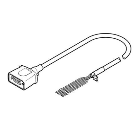 Festo NEBM Series Cable for Use with Energy Chains, 0 → 72 V DC,5085056 [NEBM-S1G9-E-20-Q5-LE6]; 288-2835