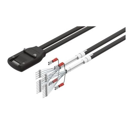 Festo NEBM Series Cable for Use with Energy Chains, 2.6m Length, 0 → 50 V DC,5213342 [NEBM-SF1W31-EH-2.6-Q15N-LE28]; 288-2838