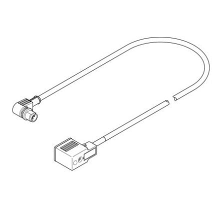 Festo NEBV Cable, 3579463 [NEBV-B2W3-K-0.3-N-M12W3]; 288-2849