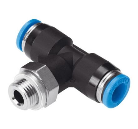 Festo QS Series Push-in Fitting, G 3/8 Male to For tubing outside diameter 12 mm, Threaded Connection Style, 132074 [QST-G3/8-12-20]; 288-2921