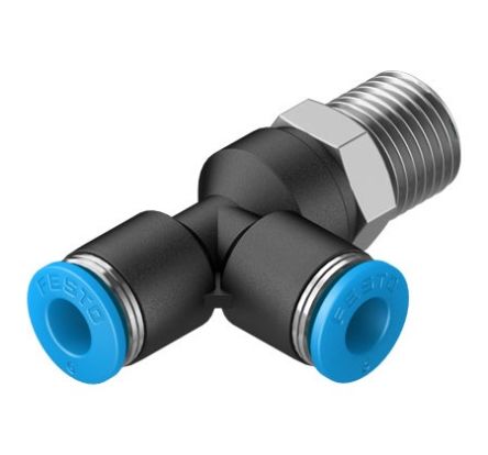 Festo QS Series Push-in Fitting, R 1/4 Male to For tubing outside diameter 6 mm, Threaded Connection Style, 130827 [QSTL-1/4-6-100]; 288-2922