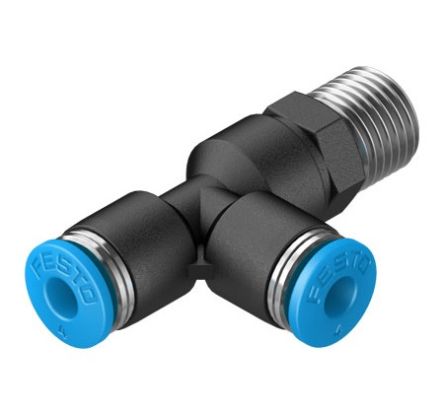 Festo QS Series Push-in Fitting, R 1/8 Male to For tubing outside diameter 4 mm, Threaded Connection Style, 130824 [QSTL-1/8-4-100]; 288-2923