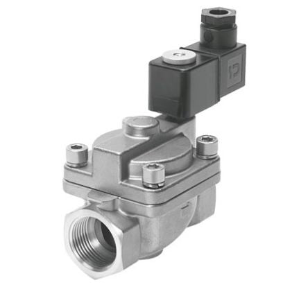 Festo 2/2 Way, Closed, Monostable Solenoid Valve - Electrical G 3/4 VZWP Series, 1489953 [VZWP-L-M22C-G34-250-2AP4-40]; 288-3041