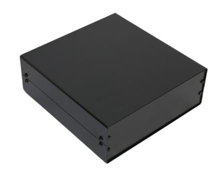 RS PRO Black Aluminium Aluminium Case, IP40, Black Lid, 260 x 250 x 90mm [0]; 288-3192