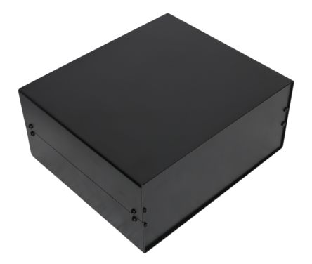RS PRO Black Aluminium Aluminium Case, IP40, Black Lid, 300 x 367 x 134mm [0]; 288-3199