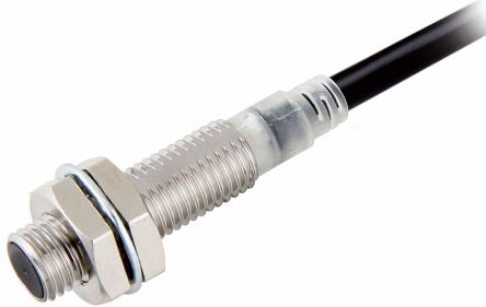 Omron Inductive Threaded Barrel Proximity Sensor, M8, 2 mm Detection, 10 → 30 V dc [E2E-X2D1-U 2M]; 288-3233