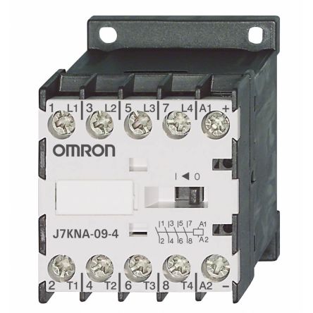 Omron J7KNA Contactor, 24 V ac Coil, 4-Pole, 9 A, 4 kW, 24 V ac [J7KNA-09-4 24]; 288-3257