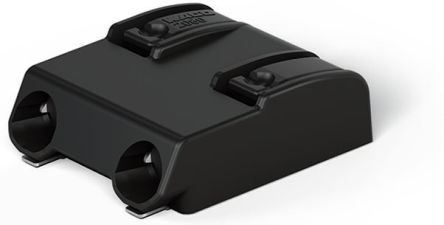 WAGO 2060 Series PCB Terminal Block, 2-Contact, 8mm Pitch, Push-In, 1-Row, Cage Clamp Termination [2060-872/998-404-1]; 288-5096