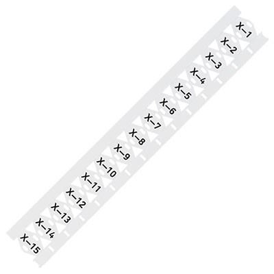 WAGO 211 Tie On Cable Marker, White, Pre-printed "Plain", for Smart Printer, 211-835-1 [211-835-1]; 288-5113