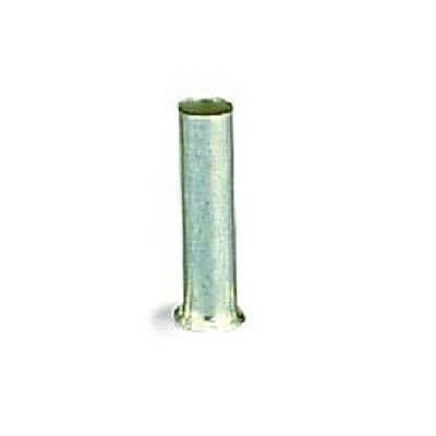 WAGO, 216 Ferrule, 8mm Pin Length, 2.1mm Pin Diameter, Silver [216-101-1]; 288-5115