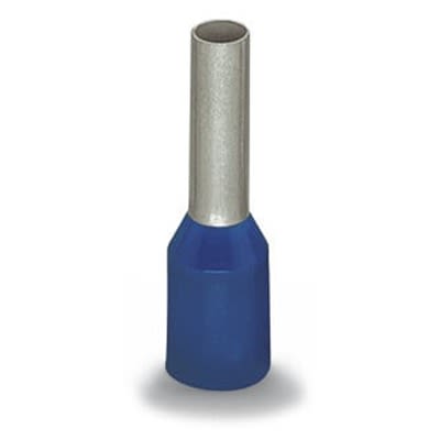 WAGO, 216 Insulated Ferrule, 17mm Pin Length, 4.7mm Pin Diameter, Blue [216-246-1]; 288-5146