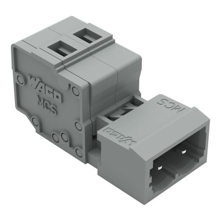 WAGO, 5mm Pitch, 231, 2 Way, Pluggable Terminal Block, Feed Through Plug, Cable Mount, Cage Clamp Termination, 231-602-1 [231-602-1]; 288-5167