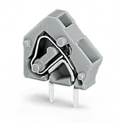 WAGO 236 Series PCB Terminal Block, 1-Contact, 5.08mm Pitch, Through Hole Mount, 1-Row, Cage Clamp Termination [236-746-1]; 288-5172
