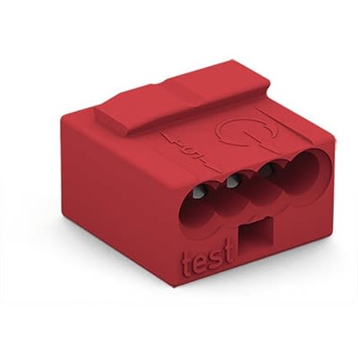 WAGO 243 Series Connector, 4-Way, 6A, 22 → 18 AWG Wire, Push Wire Termination [243-804-1]; 288-5175