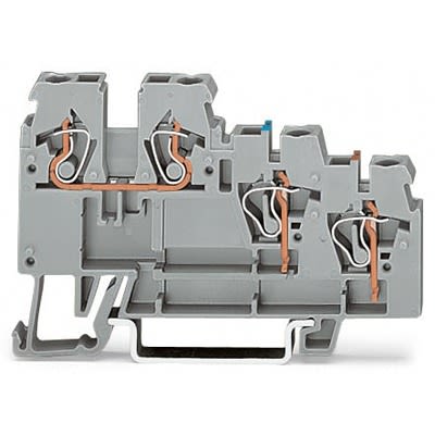 WAGO 270-560-1 270 Series Grey, 2.5mm², 3-Level, Cage Clamp Termination [270-560-1]; 288-5197